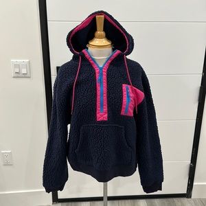 J, crew fleece hoodie